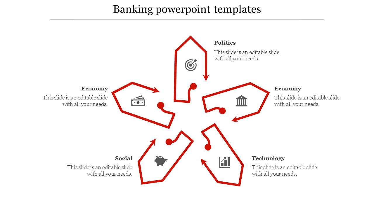 banking powerpoint templates-Red